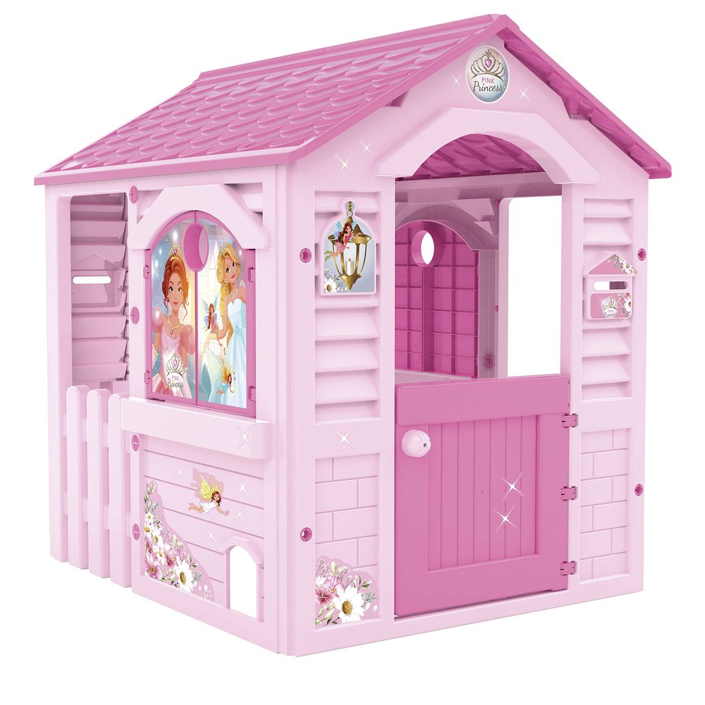 Chicos - Pink Princess - Outdoor and Indoor Children's Playhouse - Fantasy Decorations - 48" x 40.5" x 40.9" - Ages 24 Months-5 Years - Made in Spain