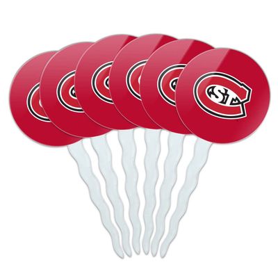 St. Cloud State University Primary Logo Cupcake Picks Toppers Decoration Set of 6