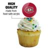 St. Cloud State University Primary Logo Cupcake Picks Toppers Decoration Set of 6 view 3