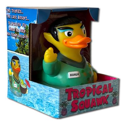CelebriDucks - Tropical Squawk Limited Edition - Floating Rubber Ducks - Collectible Bath Toy Gift for Kids & Adults of All Ages