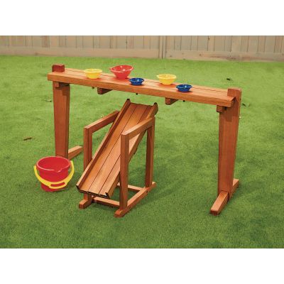 Outdoor Rack & Slide Sand and Water, Play Station