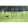 Swing, Climb and Glide Play Center. Backyard Playground Set. Easy Assembly, 7 User / 5 Station Metal Outdoor Play Set for Kids with Two Climbing Stations. 176" L x 69" Deep x 73" H, by XDP Recreation view 3