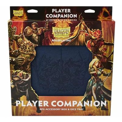 Dragon Shield RPG: Player Companion: Midnight Blue  Compatible with Official DND Spell Cards - Doubles as a Dice Tray - Room for Miniatures, Pens and Dice