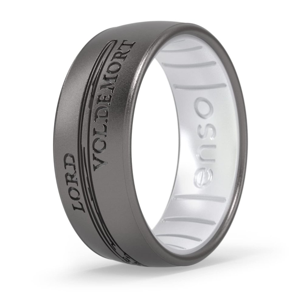 Enso Rings Harry Potter Wand Collection - Comfortable and Flexible Silicone Rings - Lord Voldemort - 8