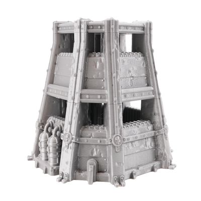 Tabletop Terrain Grimdark Double Pillbox by War Scenery for Wargames and RPGs 28mm 32mm Miniatures