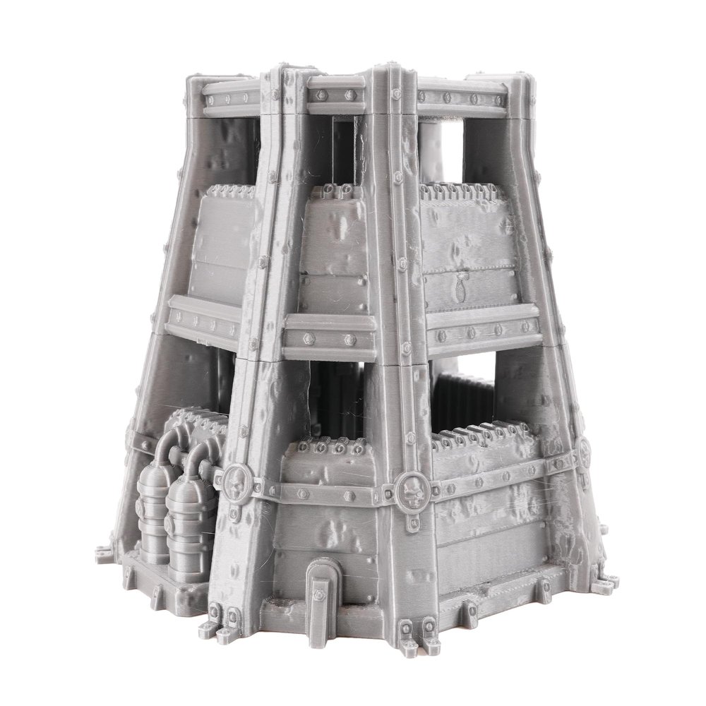 Tabletop Terrain Grimdark Double Pillbox by War Scenery for Wargames and RPGs 28mm 32mm Miniatures