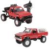 The perseids RC Truck 1/16 RC Rock Crawler 2.4G 4WD Remote Control Offroad Car RC Semi Trucks and Trailer All Terrain Cars, RC Pickup Truck Racing Climber Vehicles RTR (WPL C14+WPL C24 Red 2 Batterys) view 1