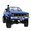 The perseids RC Rock Crawler 1/16 Pickup Trucks Blue with LED Lights 2.4Ghz 4x4 Offroad RC Semi Truck All Terrain Car,RTR RC Crawler Remote Control Truck Racing Climber Vehicles (WPL C24 Blue and Red) view 2