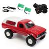 The perseids RC Rock Crawler 1/16 Pickup Trucks Blue with LED Lights 2.4Ghz 4x4 Offroad RC Semi Truck All Terrain Car,RTR RC Crawler Remote Control Truck Racing Climber Vehicles (WPL C24 Blue and Red) view 3