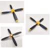 3 Sets Rc Plane 4-Blade Propeller with Propeller Savers and one Adapters for VOLANTEXRC 761-11 761-12 761-13 P40 BF109 P51 F4U T28 Airplane view 2