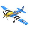 3 Sets Rc Plane 4-Blade Propeller with Propeller Savers and one Adapters for VOLANTEXRC 761-11 761-12 761-13 P40 BF109 P51 F4U T28 Airplane view 4