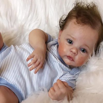 Anano Reborn Baby Dolls Silicone Full Body-19 in Realistic Baby Doll, Full Silicone Babys Doll Lifelike Boy, Real Life Reborn Dolls, Anatomically Correct Newborn Babys Washable