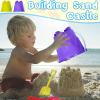 Qiuyanbo 5 Inch Sand Castles Beach Buckets and Shovel Set,Sand Bucket Water Bucket for Beach Fun Great Summer Party Accessory24 Shovels and 24 Pail Buckets view 3