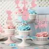 Gyufise 24Pcs Girl God Bless and Baptism Cupcake Toppers Glitter Dove Chalice Bible Cross Cupcake Picks First Communion Christian Baptism Theme Baby Shower Girls Birthday Party Cake Decorations Pink view 4