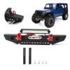 NDNCZDHC Metal Front Bumper, Anticollision Front Bumper with LED Light RC Car Parts Fit for TRX4 SCX10 90046 1/10 RC Crawler Car view 2