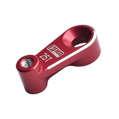 Aluminum 7075-T6 Servo Horn 25T for Traxxas 1:18 TRX4M Ford Bronco Crawler 97074-1 / TRX4M Land Rover Defender 97054-1 / TRX4M K10 High Trail Crawler 97064-1 Upgrades - Red