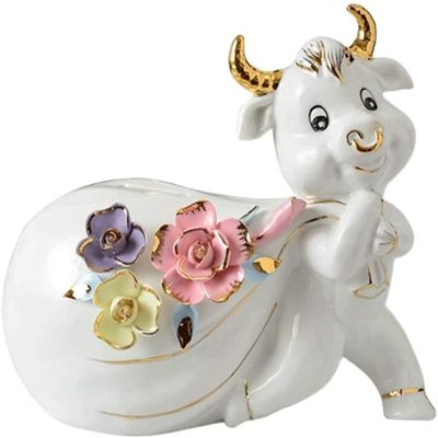 Bsetain Piggy Bank Girls Coin Bank Cow Piggy Bank Children's Creative Personality Money Box Adult Children's Home Birthday Gifts Tong Adults Use Pocket Money Home Decorations