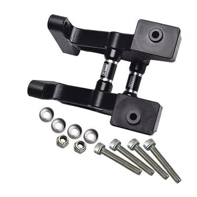 Special Material Rear Wing Mount Set for Traxxas 1/8 4WD Sledge Monster Truck 95076-4 Upgrades - Black