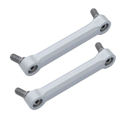 Palumma RC Steering Tie Rod, Aluminum Steering Rod Tie Links for SG1603 SG1604 UD1601 RC Crawler Car Parts(silver), Silver, Steering Rod Tie Links