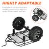 NDNCZDHC DIY Metal Trail Car Trailer Hopper Heavy-Duty Trailer Carrier Metal Kit for D90 SCX10 TRX4 1/10 Scale RC Crawler Car RC Accessory view 2