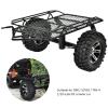 NDNCZDHC DIY Metal Trail Car Trailer Hopper Heavy-Duty Trailer Carrier Metal Kit for D90 SCX10 TRX4 1/10 Scale RC Crawler Car RC Accessory view 3