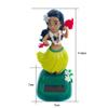 Katutude Solar Dancing Toys Solar Powered Hula Girl Dancer Figures Car Dashboard Ornament Home Office Window Table Decoration - No Batteries Required view 3