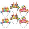 KKBES Birthday Party Hats, 24 Pack, Happy Birthday Headbands for Adults and Kids, 3 Patterns view 1