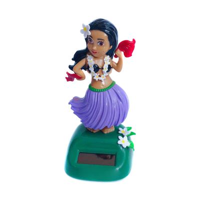 Katutude Solar Dancing Toys Solar Powered Hula Girl Dancer Figures Car Dashboard Ornament Home Office Window Table Decoration - No Batteries Required