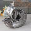 Bsetain Piggy Bank Gift Saving Coins Metal European-Style Retro Creative Pirate Ship Piggy Bank Crafts Ornaments Coin Bank Currency Bank Ornaments Boy and Girl Birthday Gifts view 2