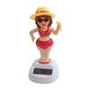 Katutude Solar Dancing Figure Car Dashboard Ornament Solar Powered Dancing Toys Shaking Head Figures Car Interior Decor Window Sill Solar Dancing Figurines - No Batteries Required view 1