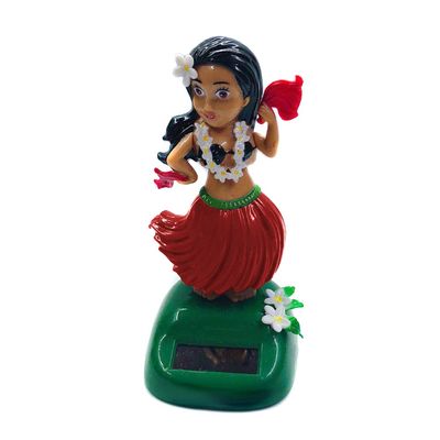 Katutude Solar Dancing Toys Solar Powered Hula Girl Dancer Figures Car Dashboard Ornament Home Office Window Table Decoration - No Batteries Required