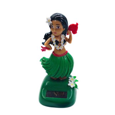 Katutude Solar Dancing Toys Solar Powered Hula Girl Dancer Figures Car Dashboard Ornament Home Office Window Table Decoration - No Batteries Required