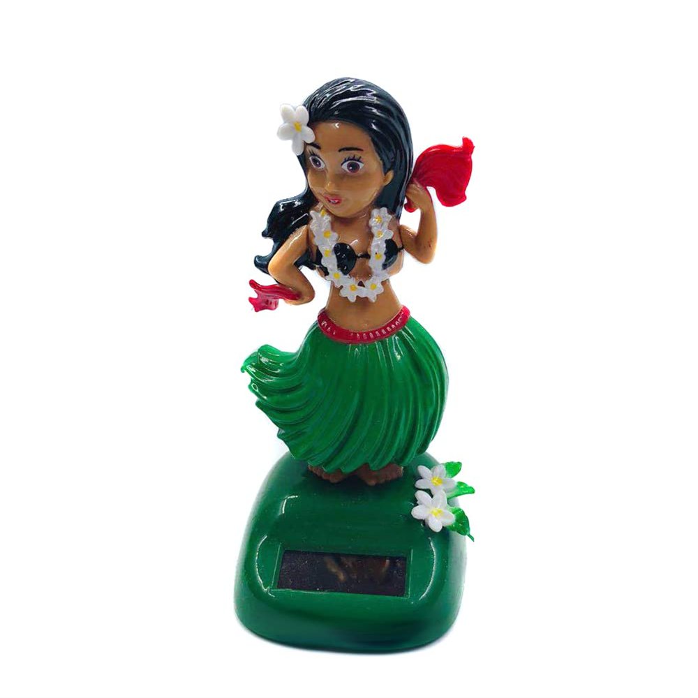 Katutude Solar Dancing Toys Solar Powered Hula Girl Dancer Figures Car Dashboard Ornament Home Office Window Table Decoration - No Batteries Required
