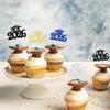 Gyufise 24Pcs 2026 Graduation Theme Cupcake Toppers Glitter Class of 2026 Graduation Cap Diploma Cupcake Picks 2026 Grad Theme Party Cake Decorations Supplies Multicolor view 4