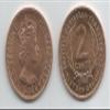 Ted's Sterling Magic Scotch and Soda English Penny Genuine US Half Dollar Coin Trick (British Caribbean) view 2