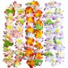 12PCS Hawaiian Leis Luau Party Decorations Tropical Party Favors Lei Hawaiian Flower Lei Perfect for Hawaiian Luaus Party Birthday Party Favors. view 3