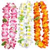 12PCS Hawaiian Leis Luau Party Decorations Tropical Party Favors Lei Hawaiian Flower Lei Perfect for Hawaiian Luaus Party Birthday Party Favors. view 4