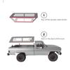 Canopy Topper for FCX18 K10 / Eazyrc Glacier RC Crawler Truck Upgrade Parts No Vehicles Included- Grey view 2