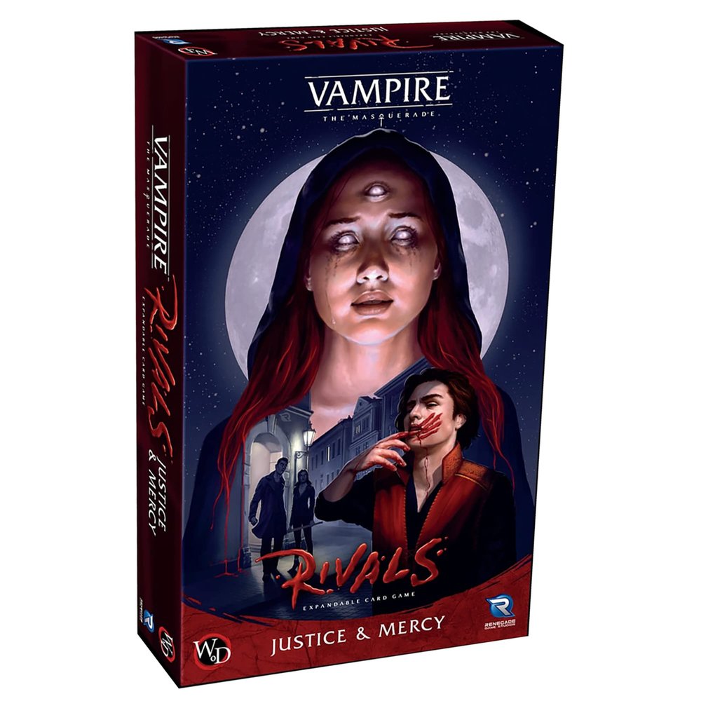 Renegade Game Studios Vampire: The Masquerade Rivals Expandable -Card Game: Justice & Mercy - Clan Card Game, Ages 14+, 2-4 Players, 30-70 Min