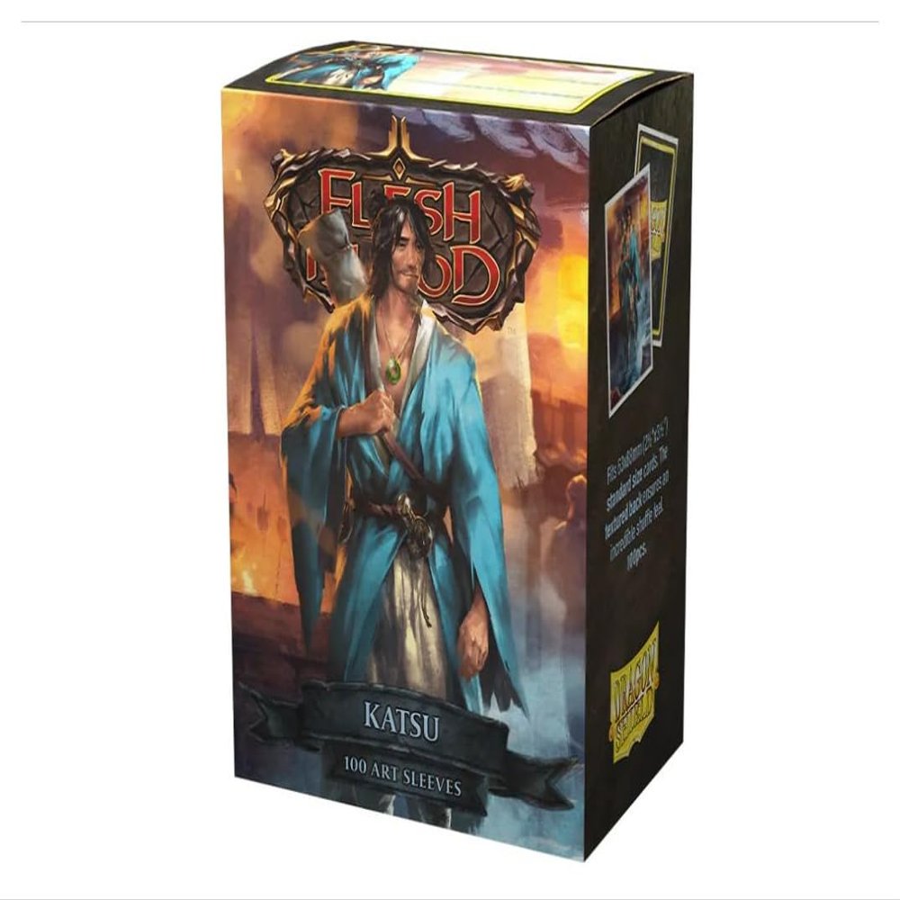 Dragon Shield Sleeves Limited Edition Matte Art: Flesh and Blood: Katsu 100 CT - Compatible with Pokmon, Magic The Gathering Cards & Digimon MTG TCG OCG & Hockey Cards