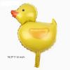 20 Pcs Mini Duck Foil Balloon 16.9 inch Mylar Balloons Farm Theme Party for Children's Birthday Party, Baby Shower, Wedding Party view 2