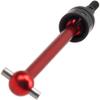 4Pcs Vgoohobby Aluminum CVD Drive Shaft Joint CVD Driveshaft Compatible with Tamiya TT02B TT-02B DT02 DT03 DF02 1/10 RC Car (Red) view 4