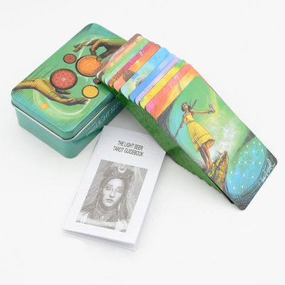 Jayiaine Tarot Card Deck, Tarot Cards with Meanings on Them, Oracle Card Deck, with Guide Book for Beginners Tarot Cards Set, Beginner Tarot Deck Cards,for Table Games,B