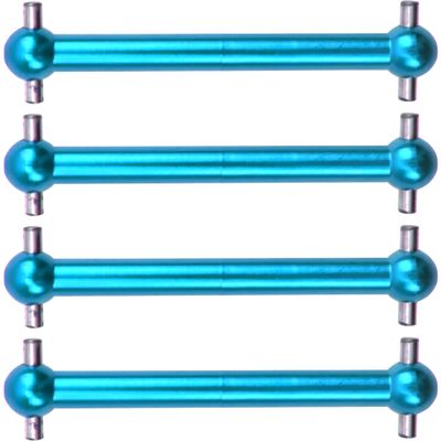 4Pack Vgoohobby Aluminum Alloy Dogbone Shaft CVD Drive Shaft Compatible with Tamiya TT02B TT-02B 1/10 RC Car Upgrades Parts (Blue)