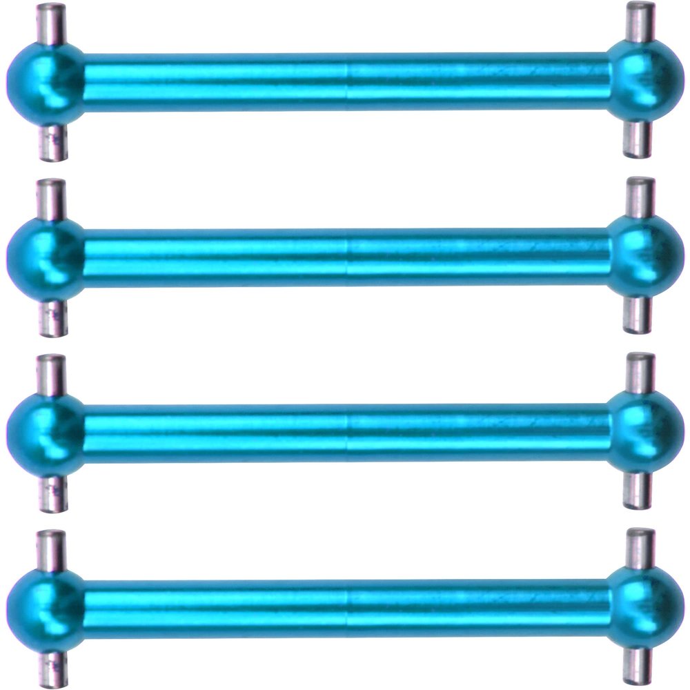 4Pack Vgoohobby Aluminum Alloy Dogbone Shaft CVD Drive Shaft Compatible with Tamiya TT02B TT-02B 1/10 RC Car Upgrades Parts (Blue)
