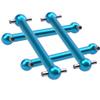 4Pack Vgoohobby Aluminum Alloy Dogbone Shaft CVD Drive Shaft Compatible with Tamiya TT02B TT-02B 1/10 RC Car Upgrades Parts (Blue) view 4