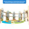 Wooden Train Set 141 Pc Build and Play Elevated Track System STEAM Accredited National Park Animal Railway Multi Level Spiral STEM Toy Gift for Grandkids Kids Toddlers Compatible Thomas Brio Railway view 3