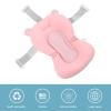 Bathing Tub Seat, Safe Adjustable Baby Bath Seat Cushion Soft Large Space Foldable for Bathroom (Pink Bear) view 3