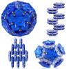 RoomyRoc Magnetic Fidget Sphere Magnets Balls - Crystal Diamond Blue - Magnet Fidgets Toy - 12 Piece Set - Creativity Beyond Imagination, Inspirational, Recreational, Desk Toys for Adults view 1