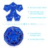 RoomyRoc Magnetic Fidget Sphere Magnets Balls - Crystal Diamond Blue - Magnet Fidgets Toy - 12 Piece Set - Creativity Beyond Imagination, Inspirational, Recreational, Desk Toys for Adults view 2